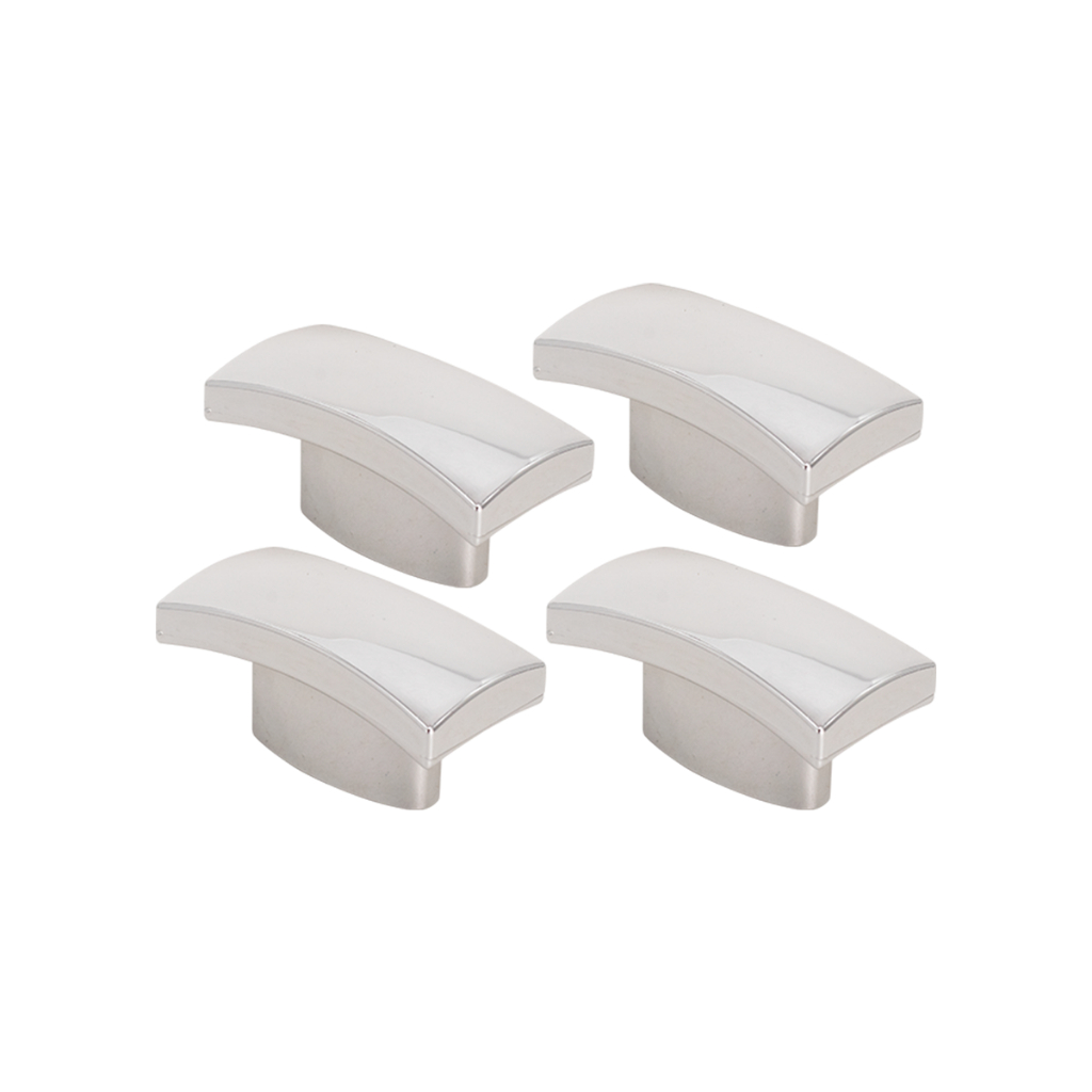 Kit 4 Puxadores Ponto Bolinha Para Armário Gaveta De Cozinha Comoda Móveis