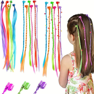 Kit 18 Mechas De Cabelo Coloridas Infantil Aplique Colorido Criança Peruca Meninas em Oferta na Shopee