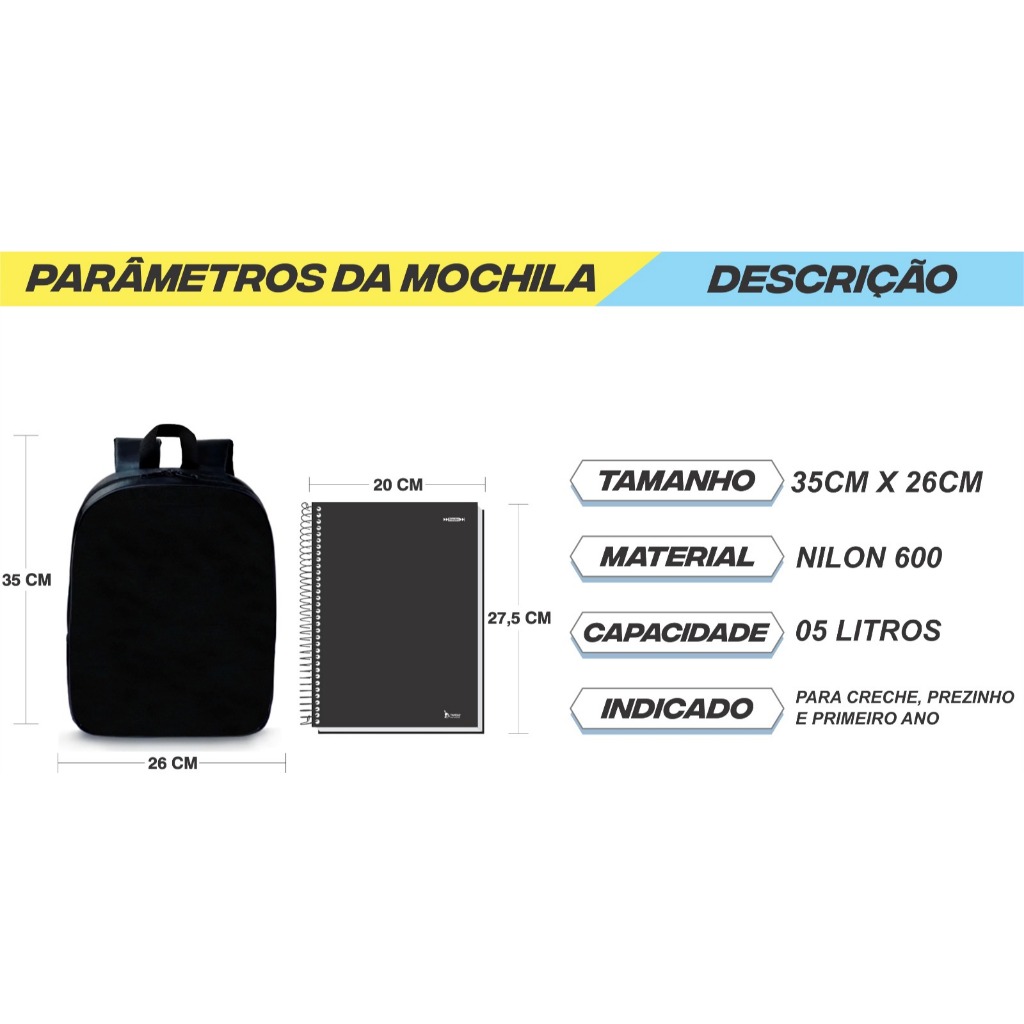 Mochila Pequena Pré-escolar infantil sereia garotas desenhos animados