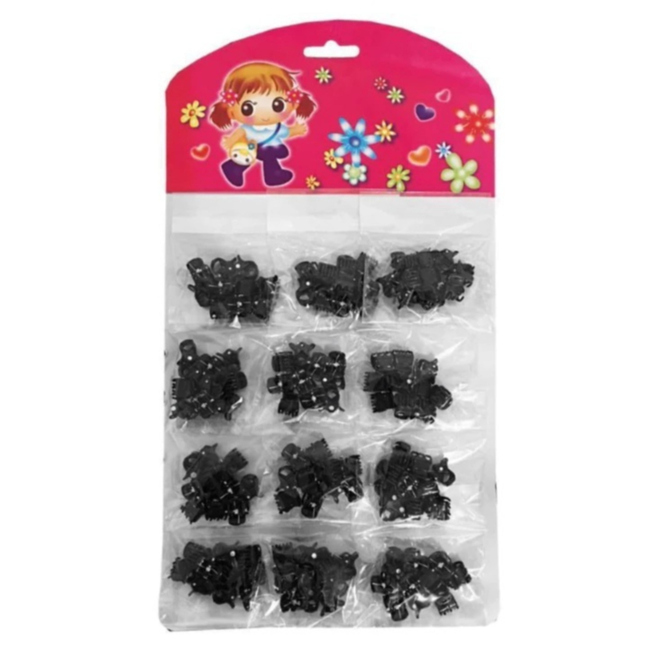 Kit 120 Mini Piranhas Prendedor Para Cabelo Infantil