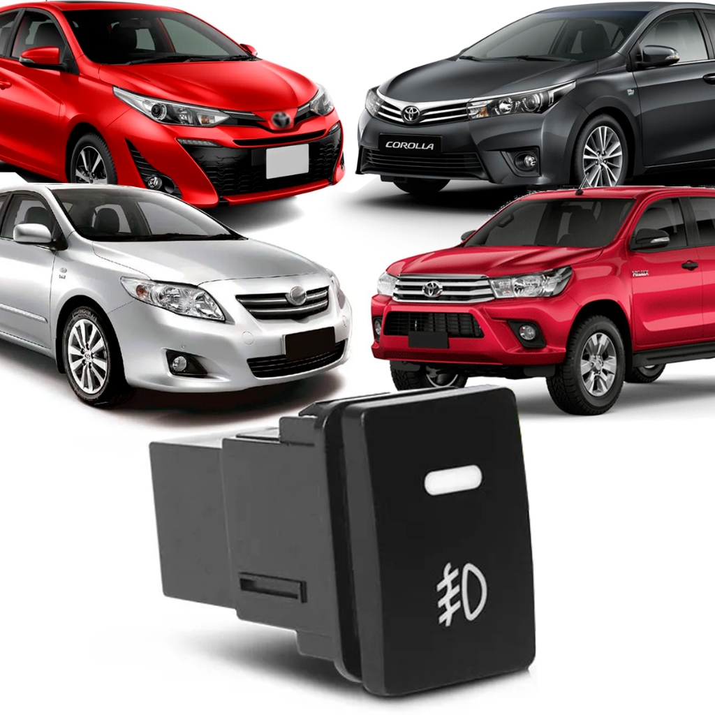 Botão Interruptor Farol Milha Corolla 2009 à 2019 Hilux 2016 à 2019 Yaris 2017 à 2019