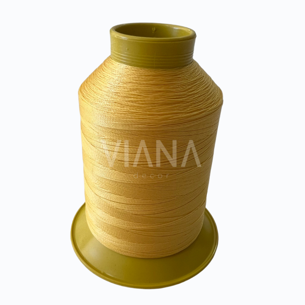 Linha Nylon FIO 60 Costura pesponto couro/bolsas/artesanato/estofados tubo 80 gr 100% poliamida/COR AMARELO