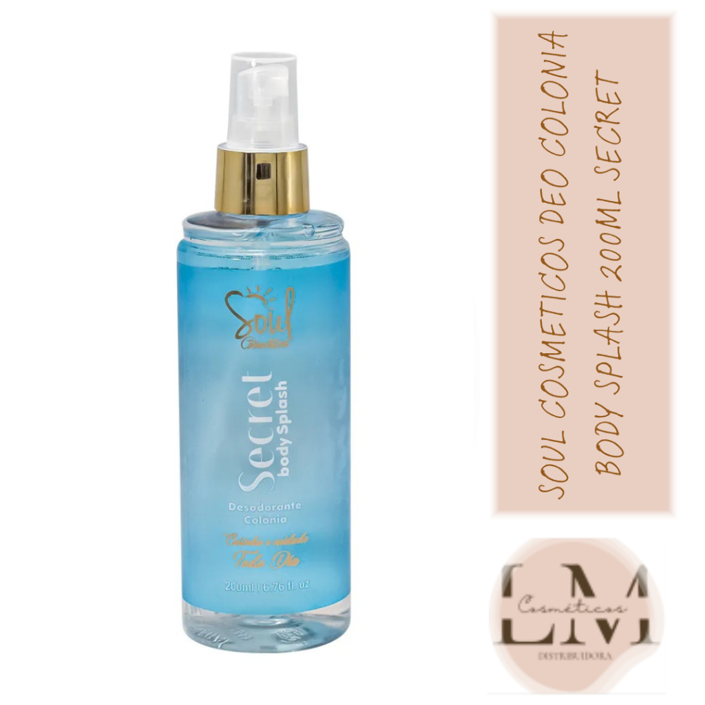 Body Splash Secret Desodorante Colônia 200ml - Soul Cosmeticos