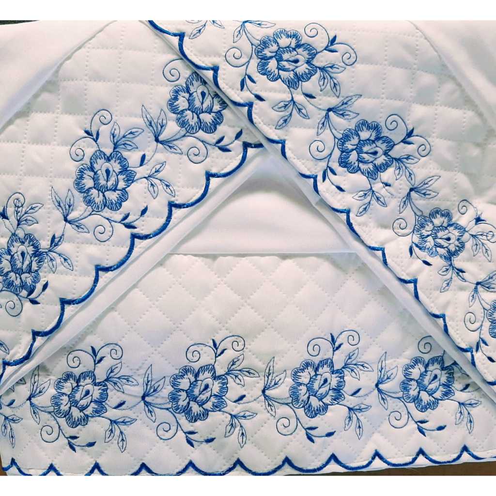 Jogo de Lençol Casal Queen Diamante 4 Peças 400 Fios Bordado BE