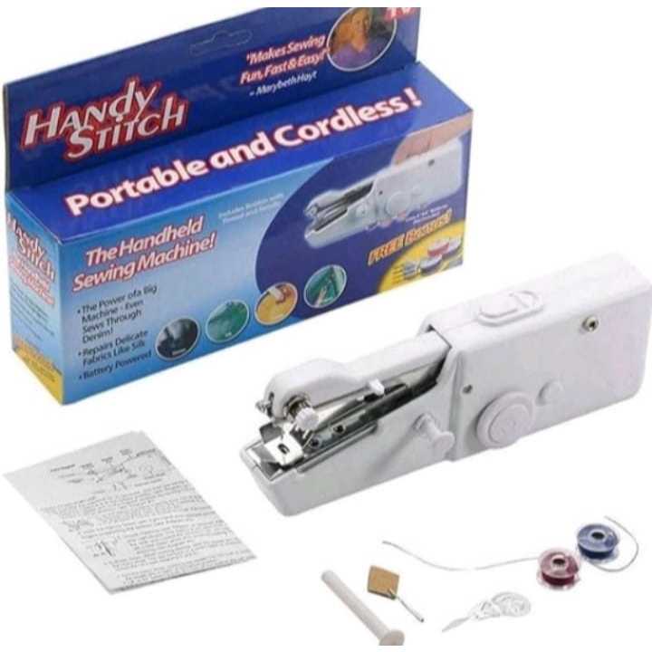 HYQ1841 Mini Portátil Máquinas De Costura Ponto Acessível Costurar Costura Sem Fio Roupas Tecidos em Oferta na Shopee