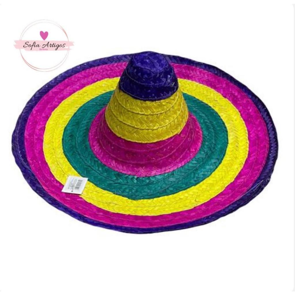 Chapéu De Festa Mexicano , Palha Sombrero Party , Decoração De Verão Sol