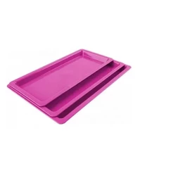 KIT COM 3 Bandejas autoclavável para esterilização de instrumentos, odontológia estética etc tamanho P/ M / G ROSA - OGP