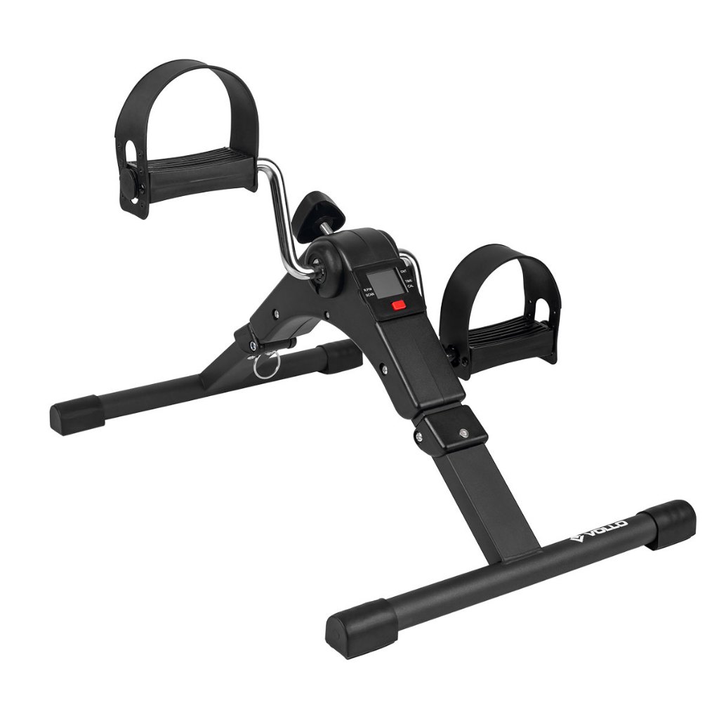 Mini Bicicleta Treino Fitness Braço/Perna Dobrável Compacta Ergométrica Vollo