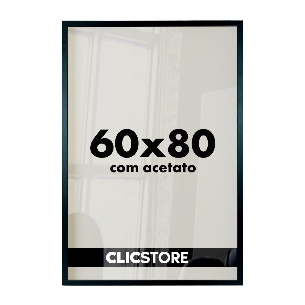 Moldura 60x80 Com Acetato Quadros Poster Foto Casa Parede Certificados Madeira Fundo MDF Decorativo Imagem Quarto Sala