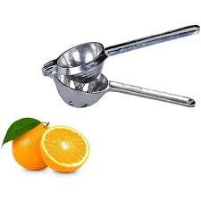 Espremedor Laranja E Limão Frutas Suco Em Alumínio Manual 8CM