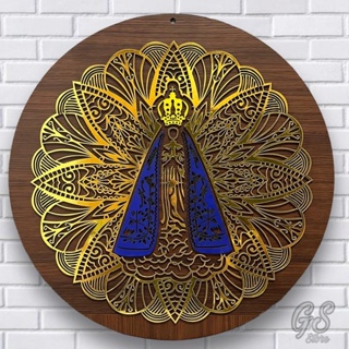 Mandala Decorativa NOSSA SENHORA APARECIDA | Decoração Parede Casa em Oferta na Shopee