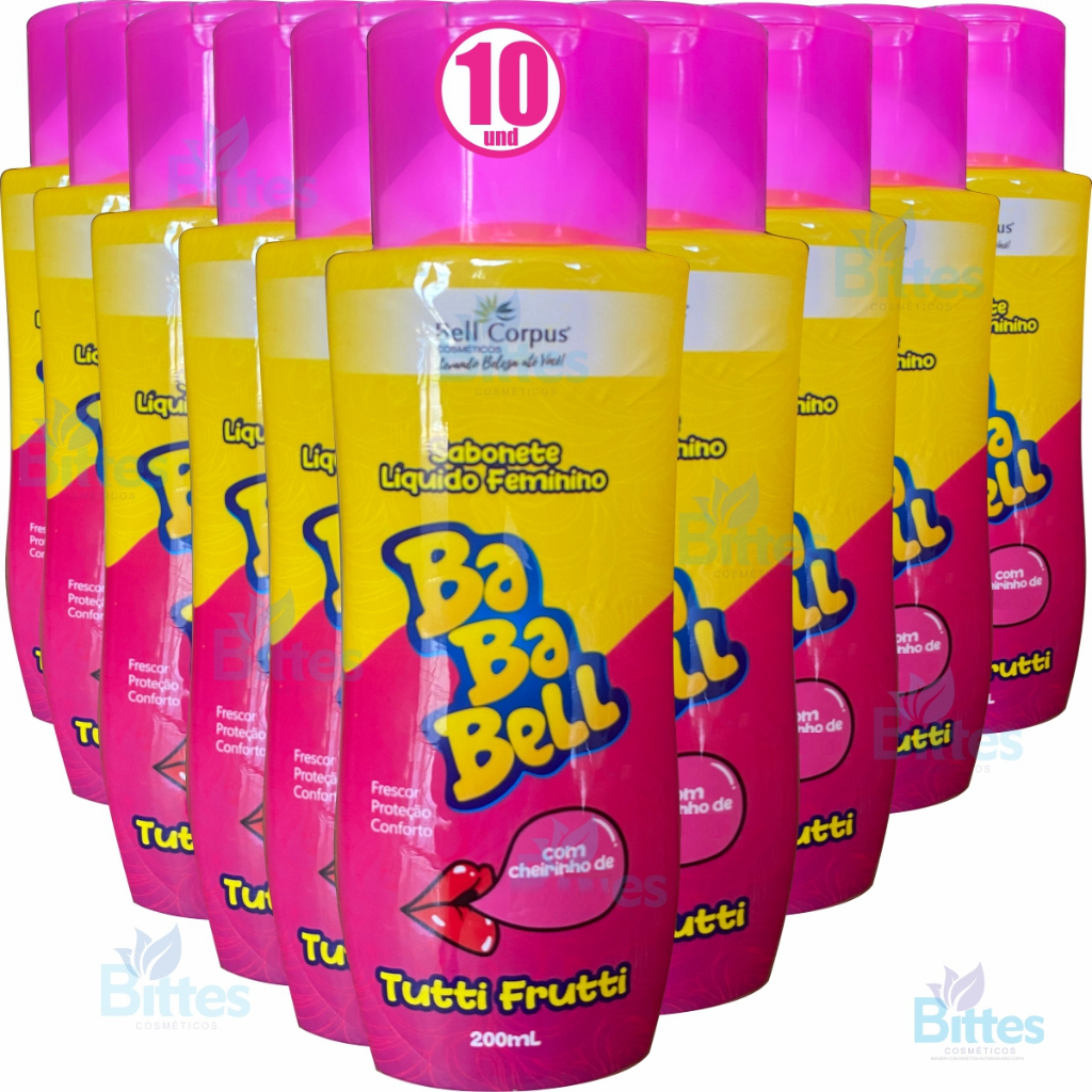 Sabonete íntimo feminino Bababell Bell Corpus tutti frutti líquido 200ml