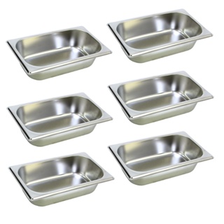 6 Cuba Gastronomica Inox 1/4x65 Gn Buffet Cozinha Restauran em Oferta na Shopee