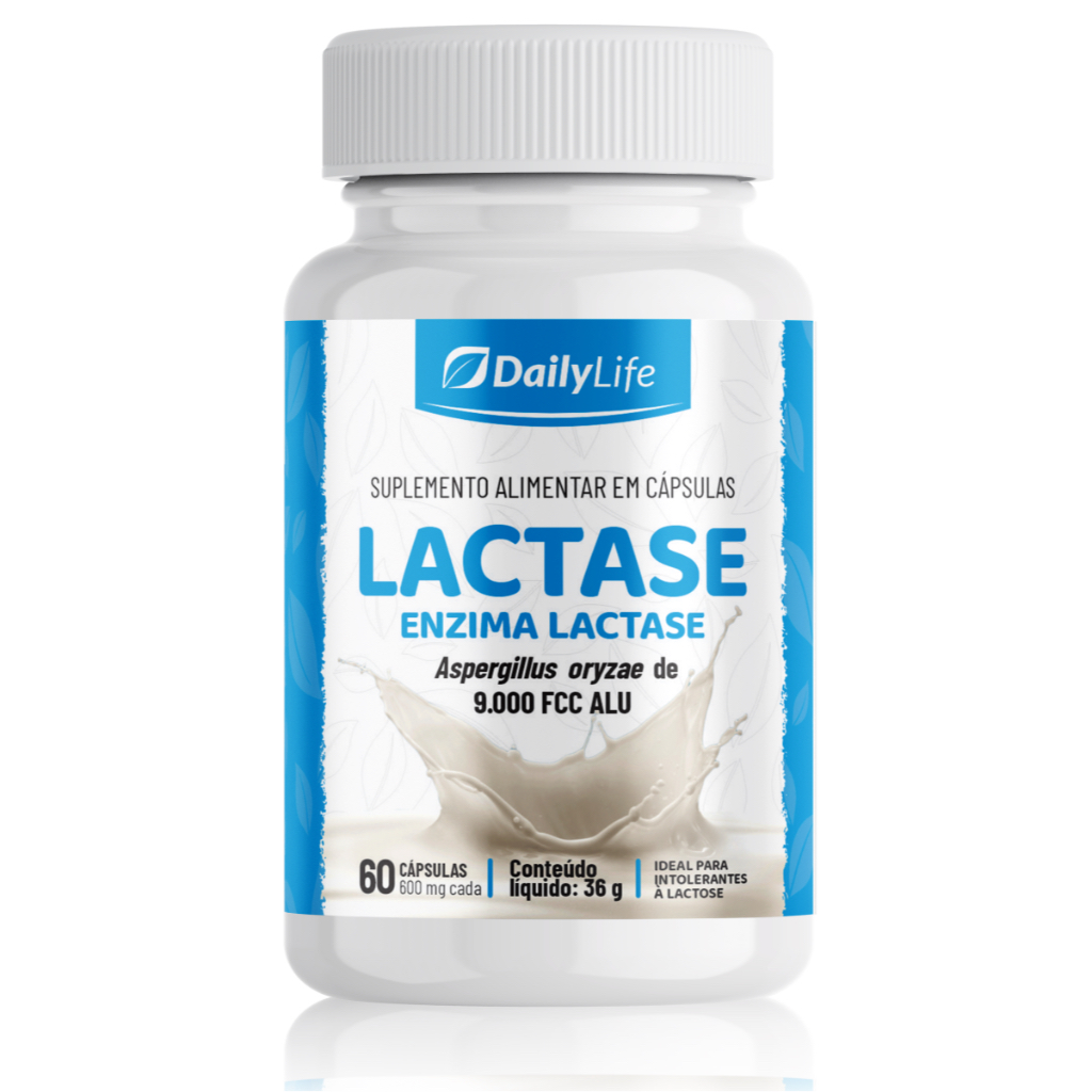 Enzima Lactase 60 capsulas 9000 FCC ALU capsulas 600 mg Enzima Lactose
