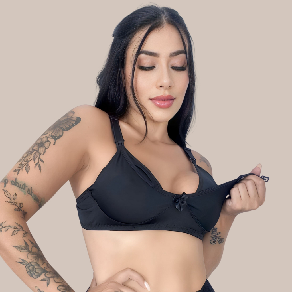 Sutiã Amamentação Alça Abre Fácil Reforçada MICROFIBRA Gestante Grávida. em Oferta na Shopee