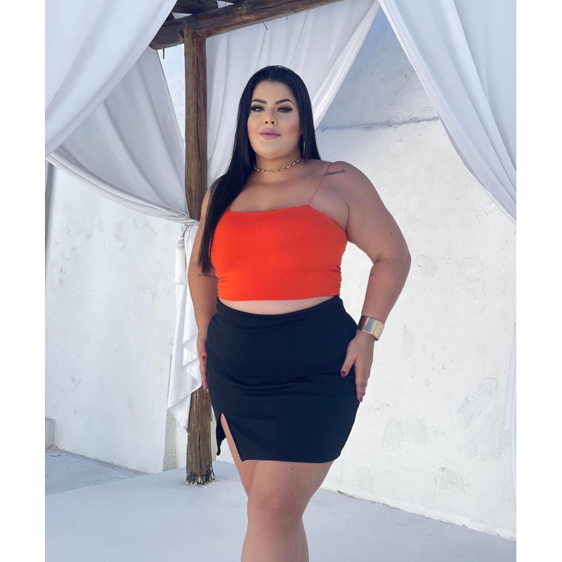 Kit 2 Top Tiras Plus size fim de ano/ festa/natal/ano novo/brilho/bory/curve/fashion/balada/casamento/madrinha