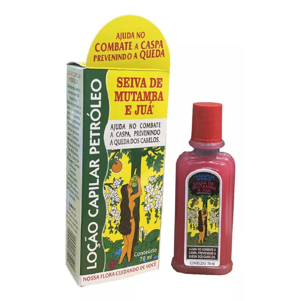PETRÓLEO Loção Capilar Seiva Mutamba e Juá 70ml em Oferta na Shopee