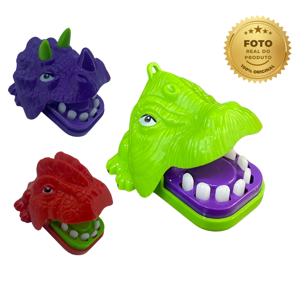Brinquedo Dinossauro Morde Dedo Infantil Pegadinha crianças