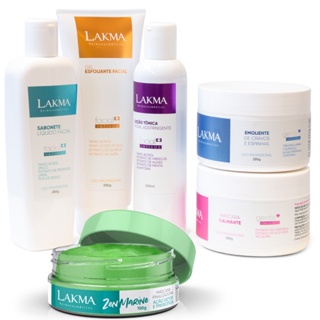 Kit Lakma: Limpeza De Pele Profunda Profissional 5 Itens + Máscara Detox Prebiótica Zen Marine 150g em Oferta na Shopee
