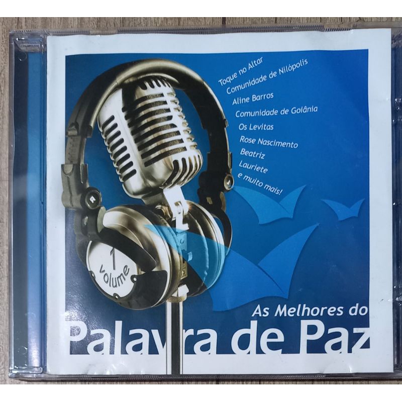 cd as melhores do palavra de paz vol 1 - coletânea gospel Aline Barros e outros
