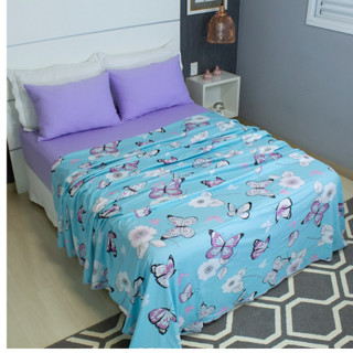 Lençol Para Cobrir Casal Malha Estampado 100% Algodão Avulso Cima Sem Elástico Toque Macio...