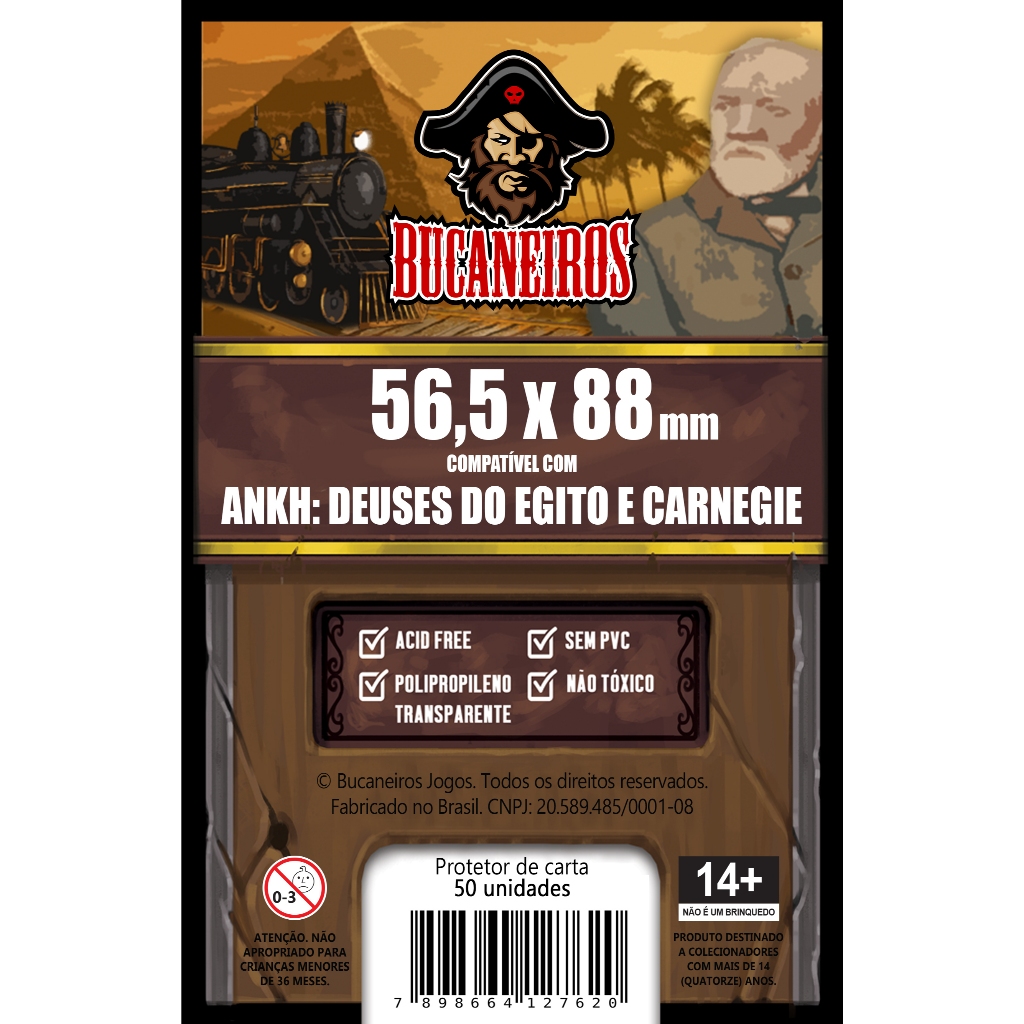 Sleeve Customizado para Ankh: Deuses do Egito / Carnegie  (56,5 x 88)