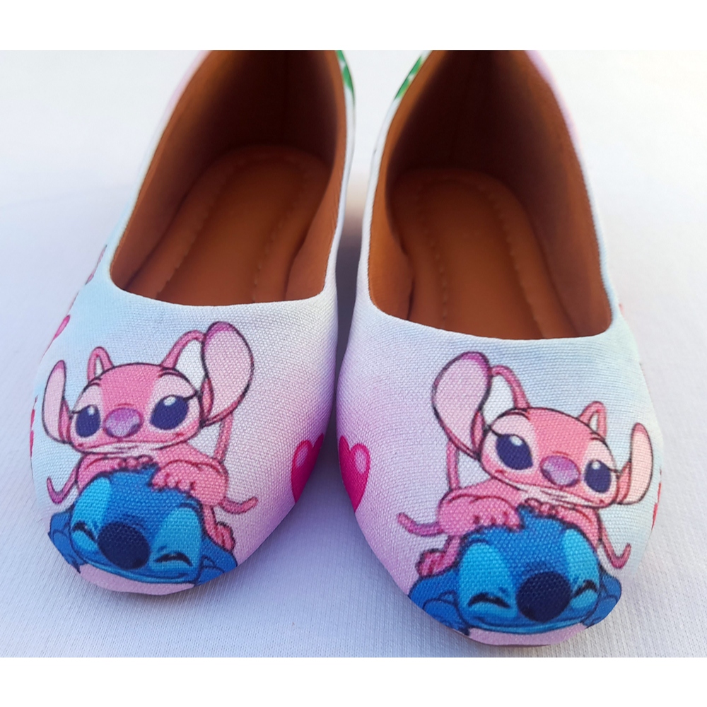 Sapatilha Lilo e Stitch  Feminina Conforto e Qualidade, Sua Princesinha Irá Amar esta Sapatilha Pronta Entrega.