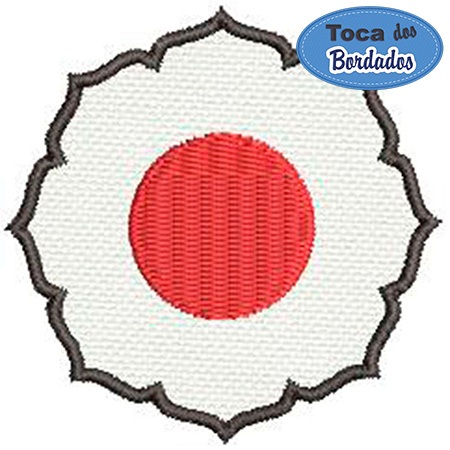Patch Bordado Judô Kanji 6x6 cm Cód.4148