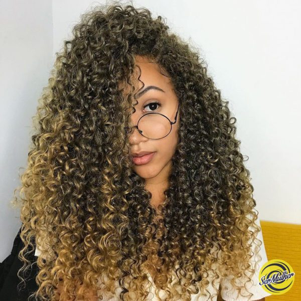 Cabelo Ritmo Ser Mulher - Cacheado - Fibra Orgânica - Crochet Braids - 340 gramas - 50 cm