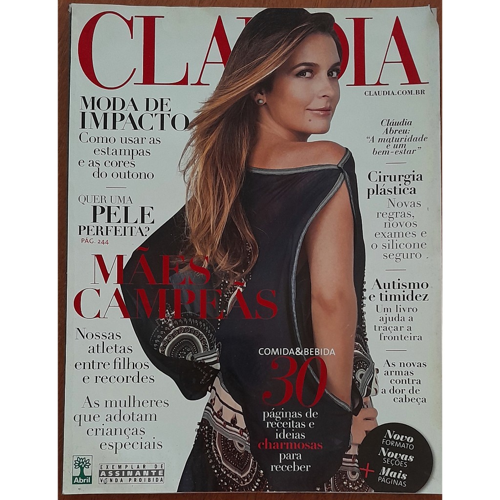 Revista Claudia Nº 608 Maio/2012 Cláudia Abreu Caco Ciocler