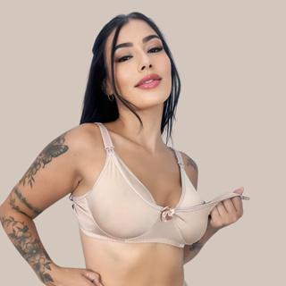 Sutiã Amamentação Alça Abre Fácil Reforçada MICROFIBRA Gestante Grávida. em Oferta na Shopee