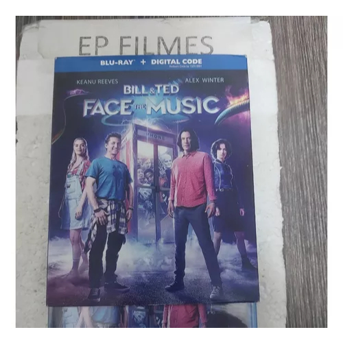 Blu-ray Bill & Ted - Encare A Música - Face The Music Lacrado Keanu Reeves - c/Luva