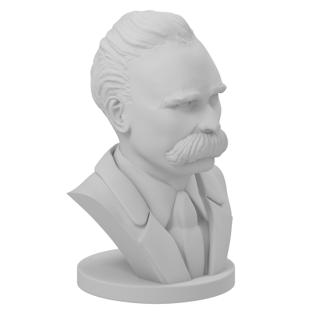 Estátua Busto Friedrich Nietzsche Filósofo - 13cm, 16cm e 20cm