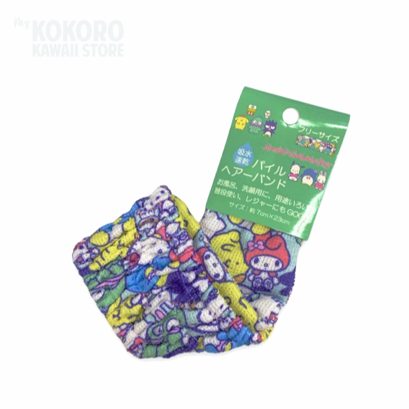 Faixa Atoalhada Para Maquiagem Skin Care - Tiara Para Cabelo - Limpeza Facial Turma Da Sanrio Importado M0003