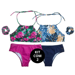 Kit Promocional 2 Biquinis Juvenis Infantis Moda Praia Grappin em Oferta na Shopee