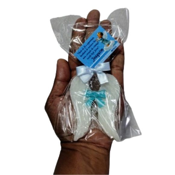 Lembrancinha Sabonete Asa Anjo Batizado Eucaristia Crisma Primeira Comunhão