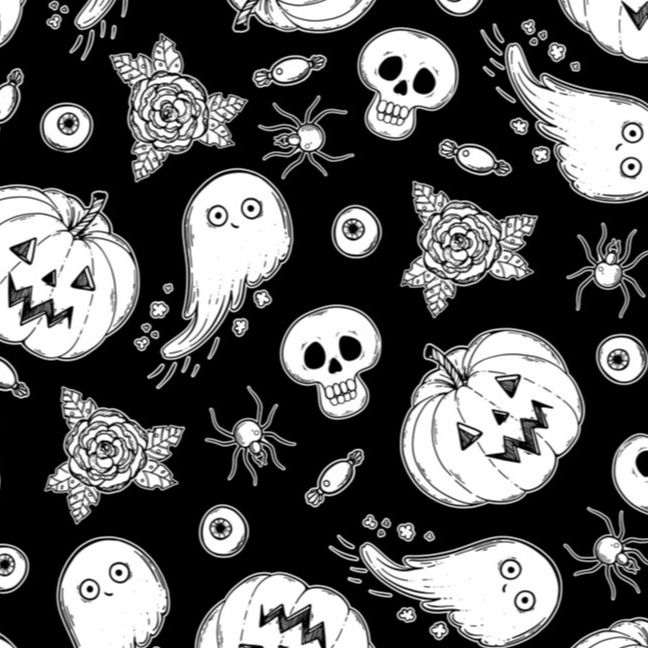Tecido Oxford Estampado Halloween 8 infantil Varejo Tecidos