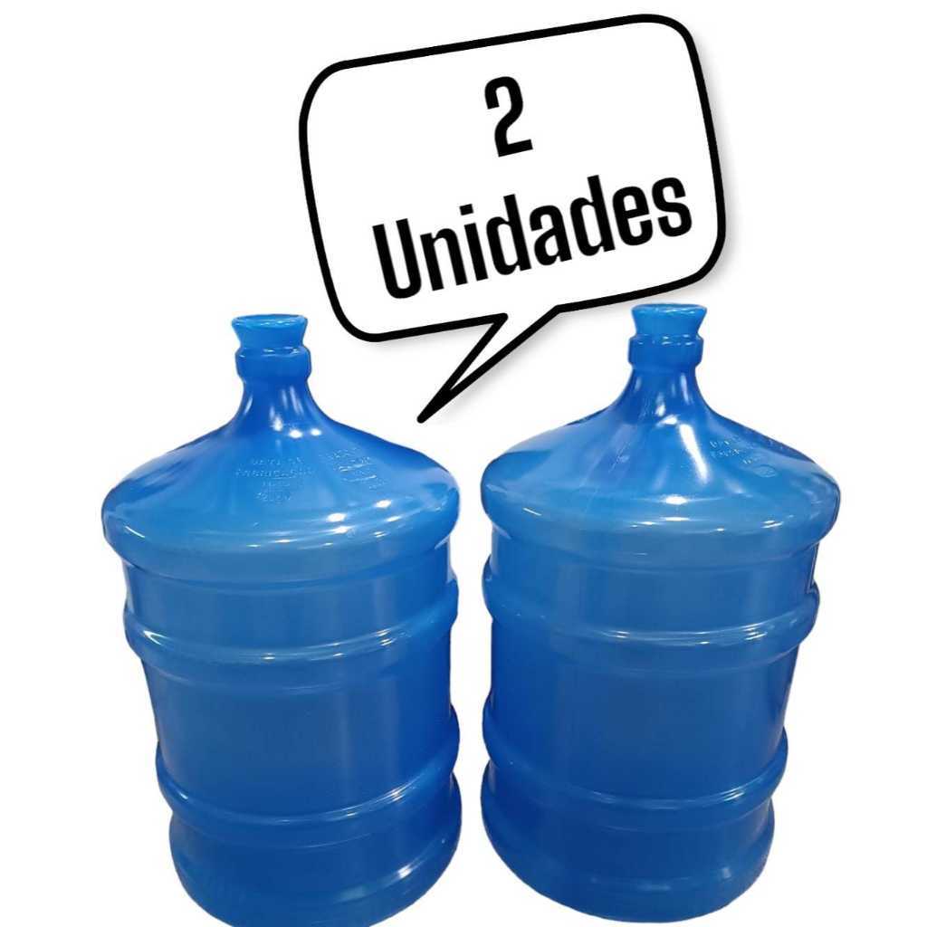 Galão 20Litros Com Tampa Kit 2 Unidades Novo Validade 2029 Garrafão em Oferta na Shopee