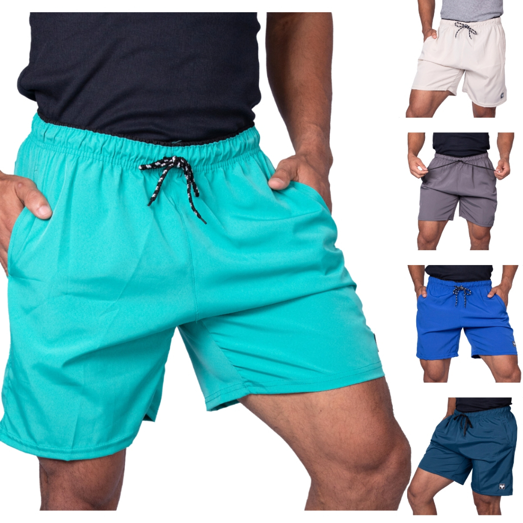 Kit 5 Shorts Praia Masculino Bermuda Tactel Com Elastano Várias Cores Com 3 Bolsosl Moda Praia Mauricinho Moda Praia