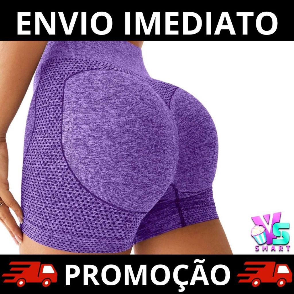 Kit 10 Shorts Yoga para Treino Sortidos Academia Fitness Feminino