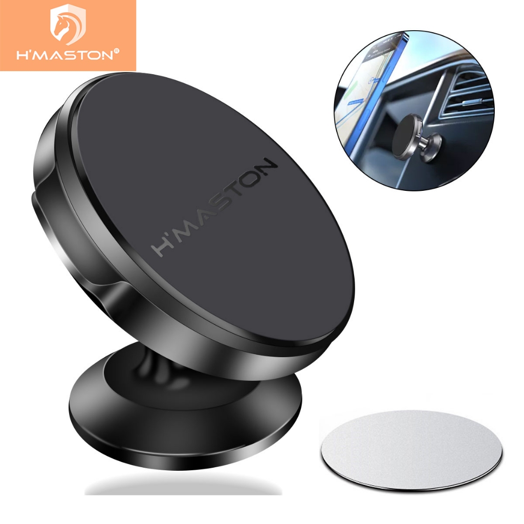 H'maston CJ-67 Suporte De Celular Para Carro Magnético Universal 360° - Mobile & Gadgets