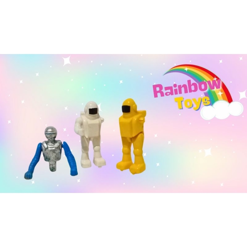 Figuras peças brinquedo antigo de montar Naves Espaciais-Tente (Espanha), anos 70