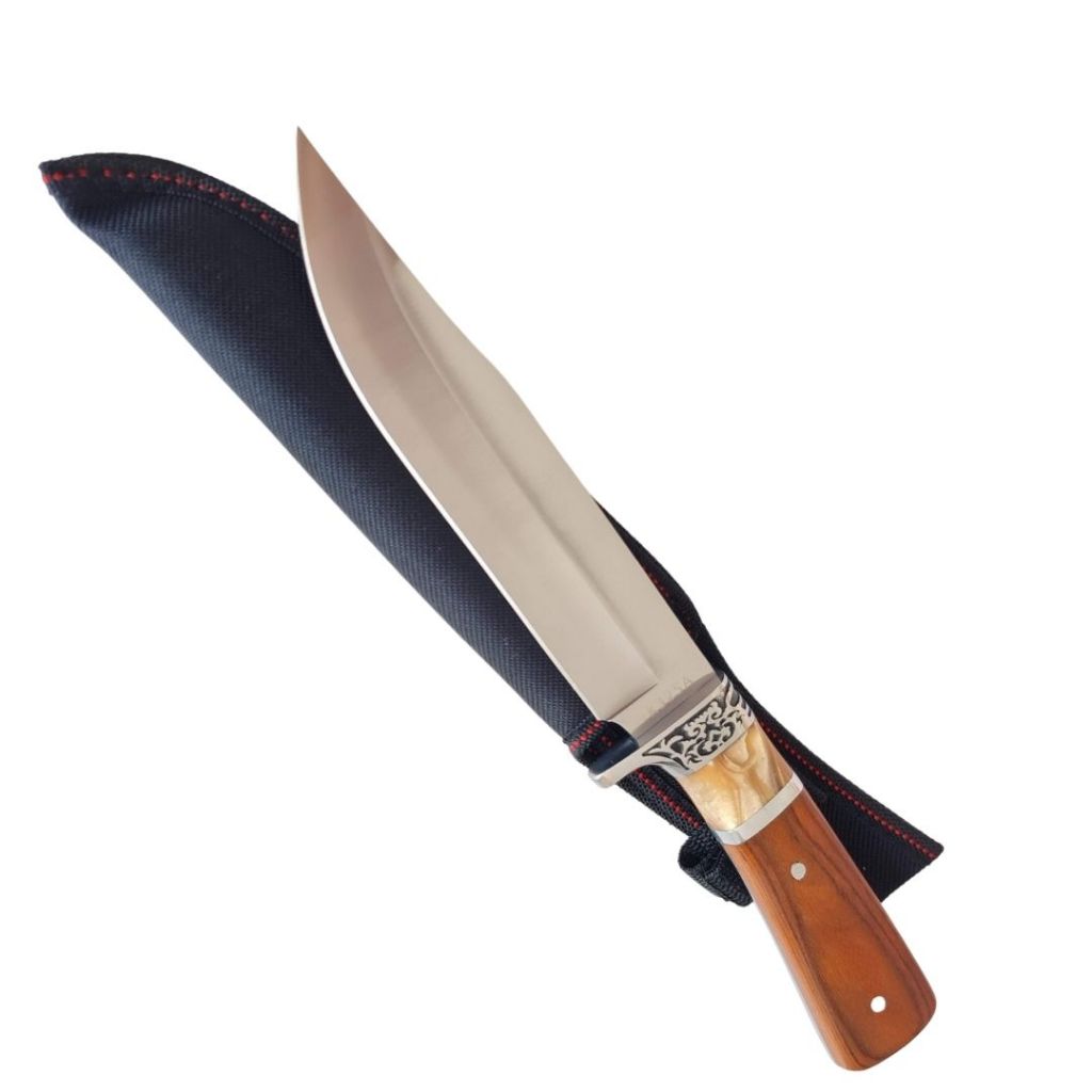 Faca Para Churrasco Aço Inox Com Bainha em Oferta na Shopee