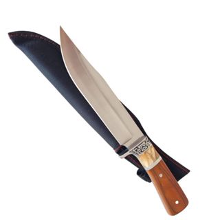 Faca Para Churrasco Aço Inox Com Bainha em Oferta na Shopee