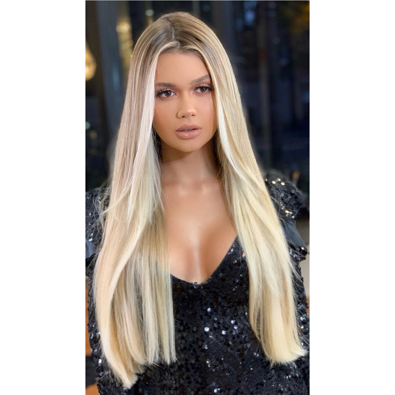 cabelo bio humano LINHA AA russo misto com humano pode cortar com tic tac