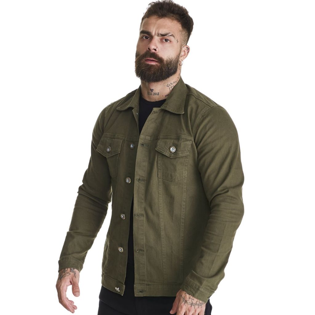 Jaqueta Jeans HNO Jeans Premium Lisa Verde