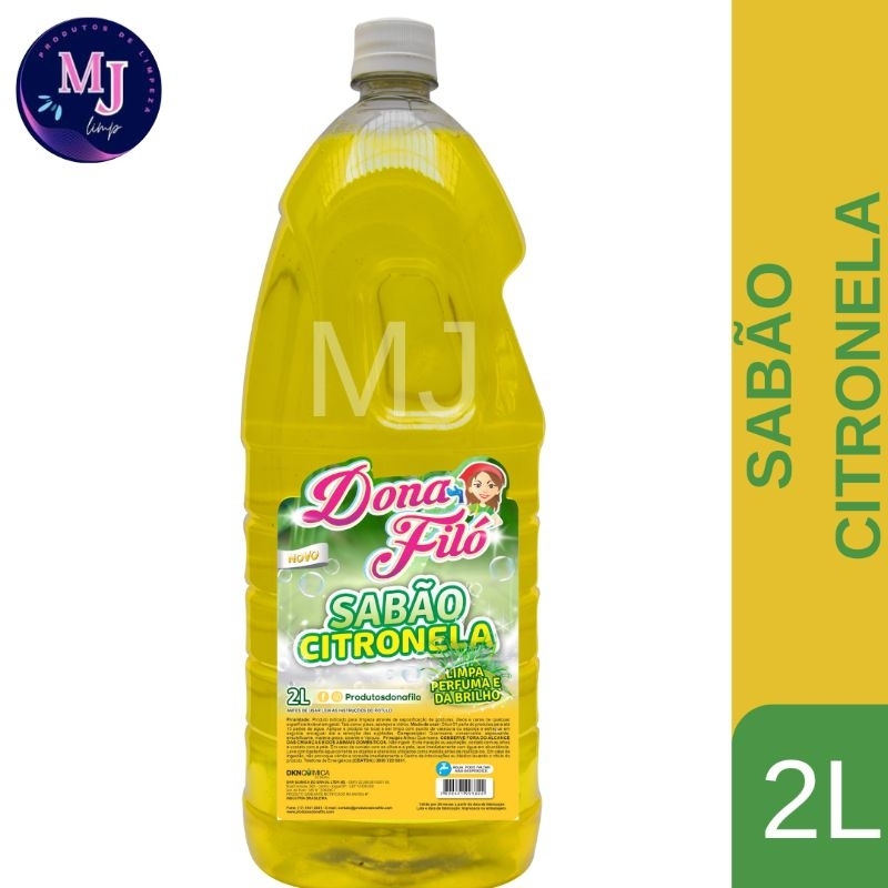 sabão citronela 2 litros dona filo em Oferta na Shopee