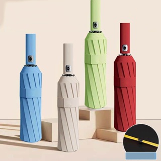 Guarda Chuva Automático Abre E Fecha Reforçado Contra Vento Proteção Solar Blackout Cor Azul-celeste em Oferta na Shopee