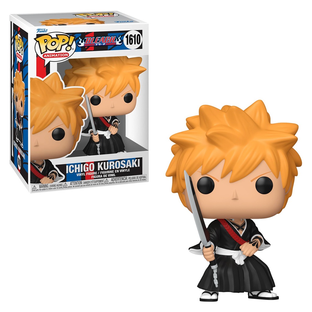 FUNKO POP ANIMATION BLEACH - ICHIGO KUROSAKI 1610 NOVO ORIGINAL em Oferta na Shopee