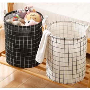 Cesto de organização dobrável para armazenamento de roupas e brinquedos